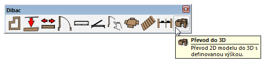 Dibac pro SketchUp - ikonový panel