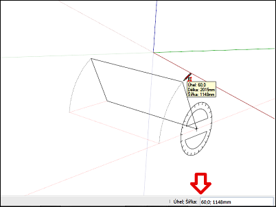 Rotující obdélník ve SketchUpu 2015